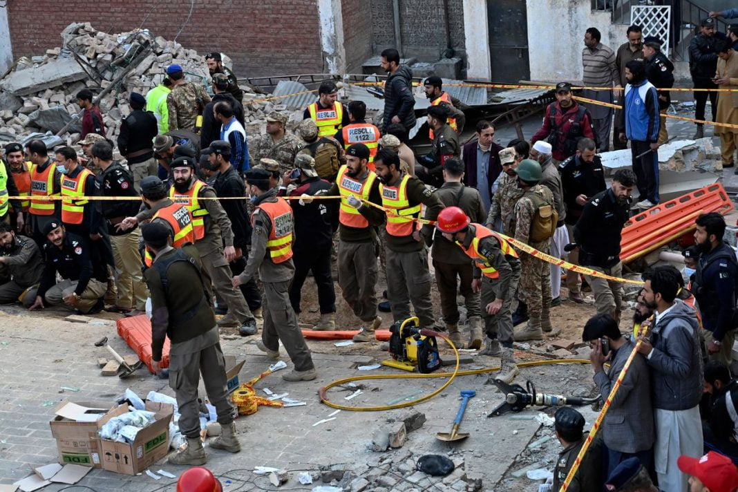 Tragedy Strikes as Pakistan Mourns: Twin Mosque Bombings Claim Over 55 Lives